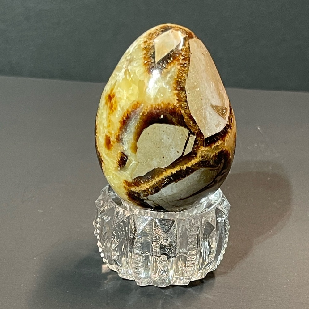 Natural Dragon Septarian Geode Quartz Cluster Crystal Egg 151g